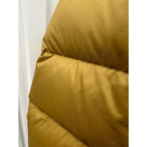 Retro North Face 550 Puffer Jacket - Mustard Yellow Insulated Coat Size XL - Picture 7 of 7